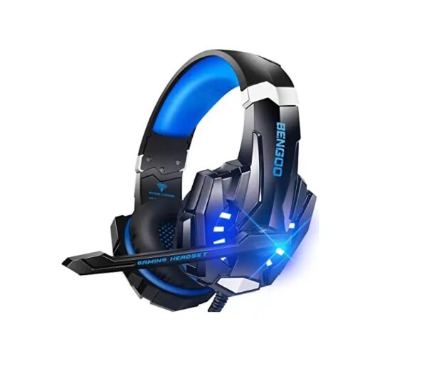 BENGOO G9000 Stereo Gaming Headset with Noise Cancelling Mic, LED Light, Bass Surround for PS4 PC Xbox One PS5 Controller